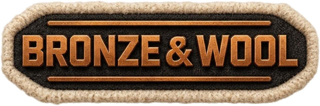 Bronze & Wool clothing label